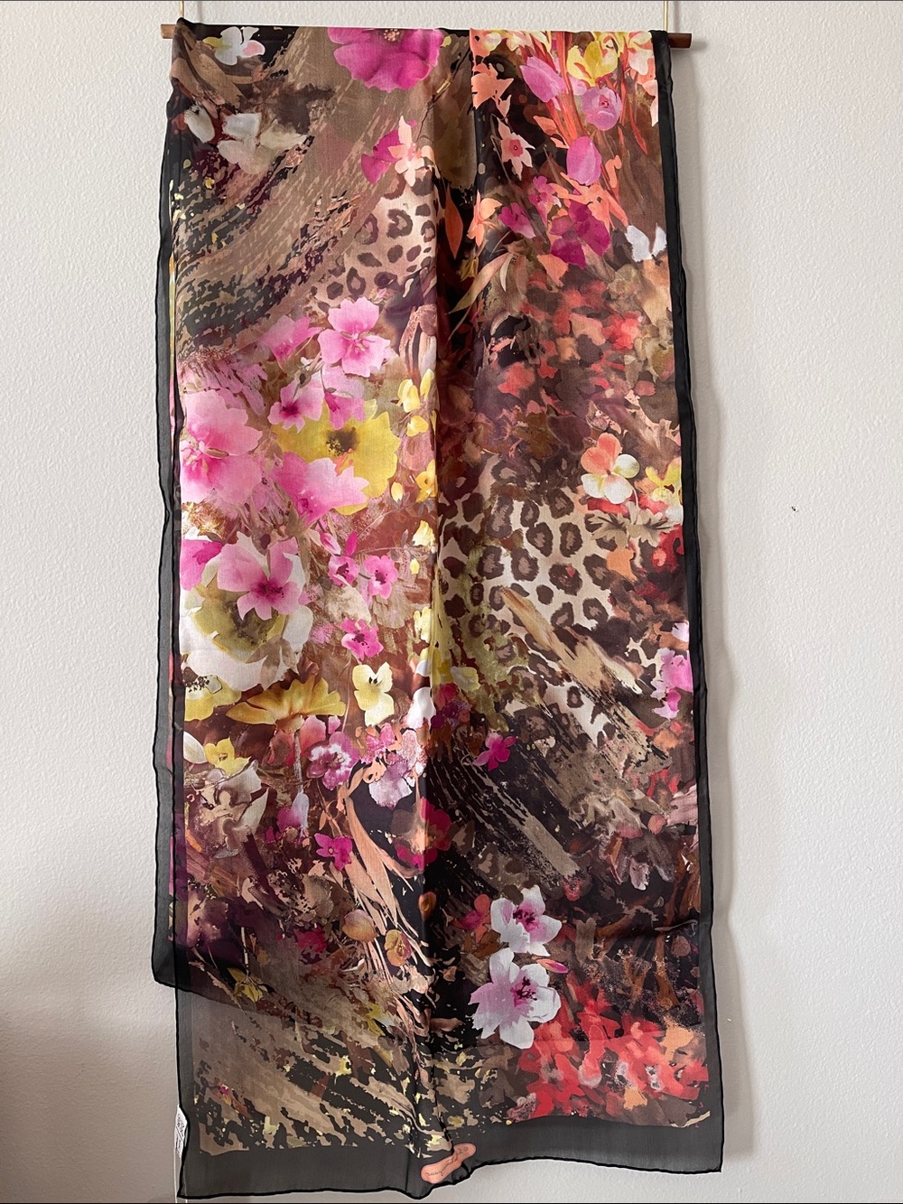 NIB Salvatore Ferragamo silk chiffon scarf